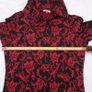 Joe Browns Black Red Floral High Neck Wrap Longline Tunic Long Sleeve Top 12UK/40EU Image 9