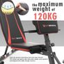FREE EXPRESS SHIPPING Adjustable Weight Bench, Multifunction Folding Weight Bench with 7 Adjustable Positions & 2 Training Straps, Home Gym Weight Bench Image 5