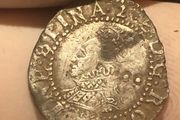 Elizabeth I Halfgroat Silver Two pellets