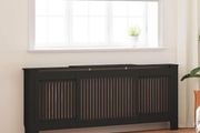 MDF Radiator Cover Black 205 cm
