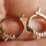 Vintage Gold Plated Hoop Earrings Image 10