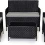 4-Piece Rattan Garden Chair Furniture Set Image 2