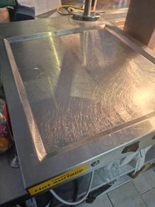 Hot meat plate with new heat lamp