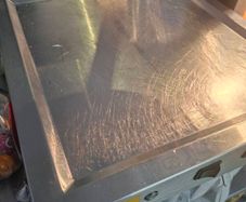 Hot meat plate with new heat lamp