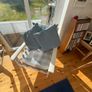 Vintage 1980s Mahogany Armchair Painted White Image 3
