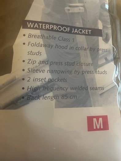 Rainproof suit