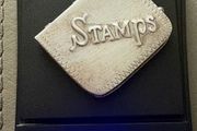 Silver stamp holder box