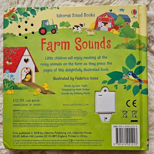 Usborne Farm Sounds by Sam Taplin