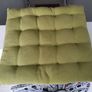 Six lime green garden seat cushions Image 2