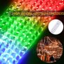Shower Rain Lights 30CM, 8 Waterproof Spiral Tubes Meteor Lights, 288 LEDs Rain Lights for Christmas Outdoor Garden House Window Xmas Tree Decoration(Colorful) Image 3