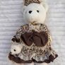 Vintage Noble Heritage Collection Mamma & Baby Bear Used Dirty approx. 38 cm. Please see photos Image 2