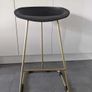 Set of 3 black and gold bar stools Image 3
