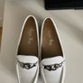 Karen Koo white leather ladies loafers Image 2