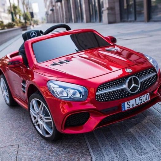 Mercedes-Benz license ride on car 12V kids electric toy car with leather seat