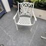 Cast Aluminium Garden Table and 4 Chairs Image 2