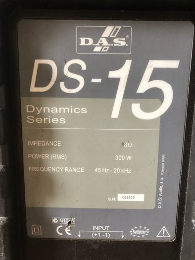 Das Ds-15 Pa Speakers