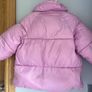 Zara girls pink, water-repellent kids' puffer jacket Age 4 EUC Image 3