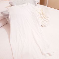 White Muscle Top - Size M