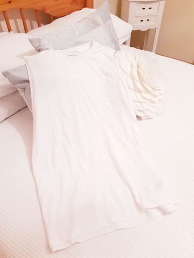 White Muscle Top - Size M