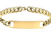 The Classic Cuban Chain Bracelet  Custom Engraving