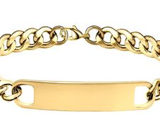 The Classic Cuban Chain Bracelet  Custom Engraving