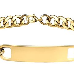 The Classic Cuban Chain Bracelet  Custom Engraving