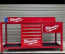 Steel work benches