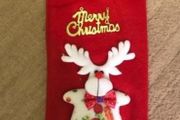 Felt Christmas wine bottle bag