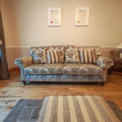 Chesterfield Inspired 3 and 2 seater with Ottoman