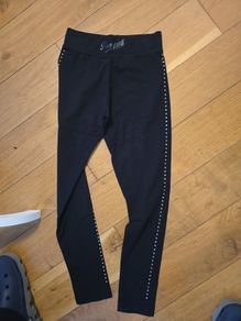 pineapple black leggings age 11-12