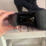 shoe navy suede shoe/boot vintage inspired size 40 Image 3