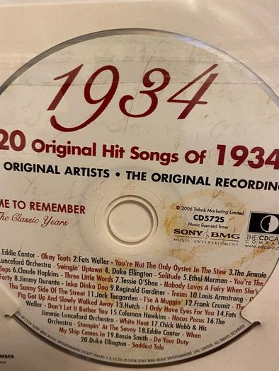 Birthday CD 1934