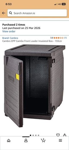 Cambro 155ltr front loader