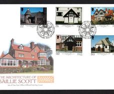2001 Isle of Man The Architecture of Mackey Hugh Baillie Scott Commemorative Stamps First Day Cover (FDC)