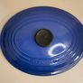 Vintage Le Creuset Cast Iron Oval Casserole Dish Size 29 4.7 Litre - Dark Blue Navy Dutch Oven Pot Image 6