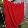 Vintage wool blanket, red woollen blanket, 100% wool Image 2