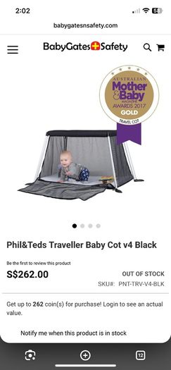 Phil and teds travelcot/playpen