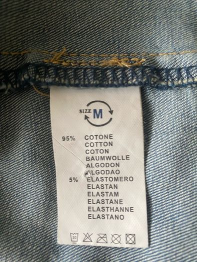 SMAGLI jeans stretch denim bomber jacket size medium