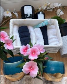Home decor bundle - ceramic pots, candles and tray
