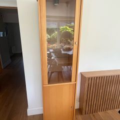 2 x Glass cabinets