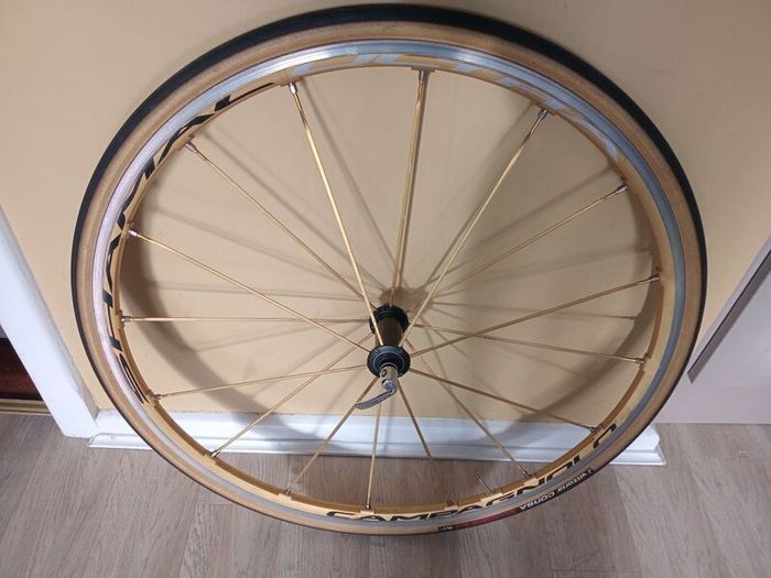 Gold Shamal Ultra Front Wheel Mint Clincher