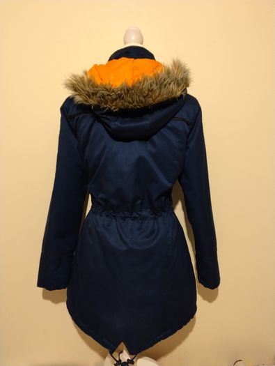 Navy Blue Parka Jacket