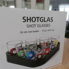 Pool Table Shot Glasses Set