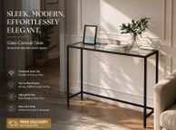 main image for ad Tempered glass surface console table