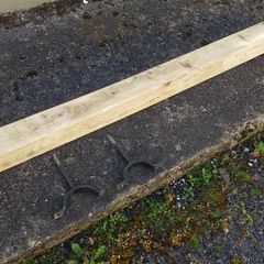 Rustic Oak Beam Mantle / Shelf with brackets