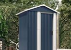 Garden Shed Anthracite 126x97.5x177 cm Galvanised Steel