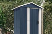 Garden Shed Anthracite 126x97.5x177 cm Galvanised Steel