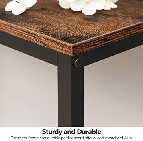 Console Table, 180 CM Narrow Long Sofa Table, Entryway Table, Industrial Sofa Table, Side Table, for Hallway, Living Room, Sturdy and Stable, Easy to Assemble, Rustic Brown