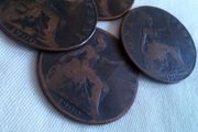 1900 Copper Pennies.