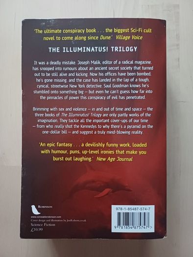 The Illuminatus Trilogy by Robert Anton Wilson (Science Fiction Conspiracy Paperback 1998)
